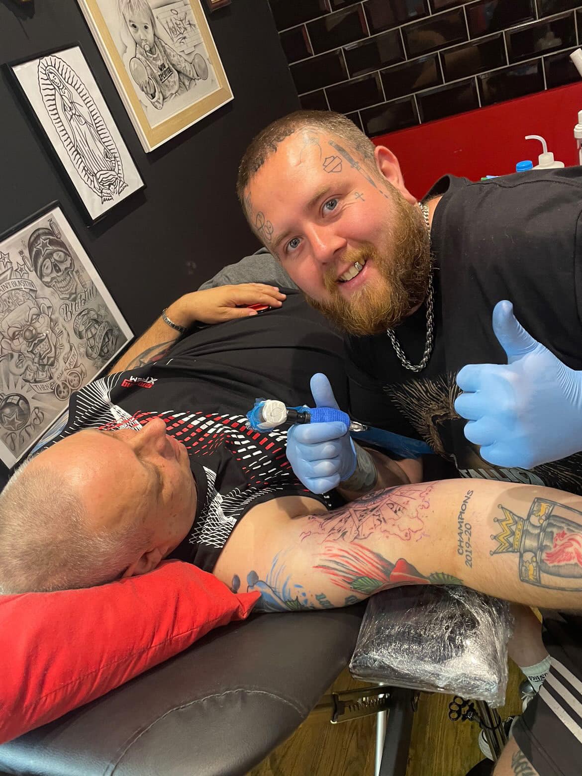 Tattoo work by Skull